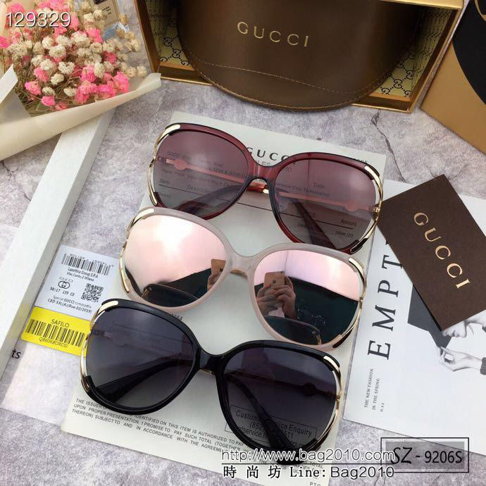 GUCCI古馳 2019新款 古奇小蜜蜂爆款太陽鏡 遮擋有害光線防輻射 出行旅遊搭配衣服必備品 9206S  lly1499